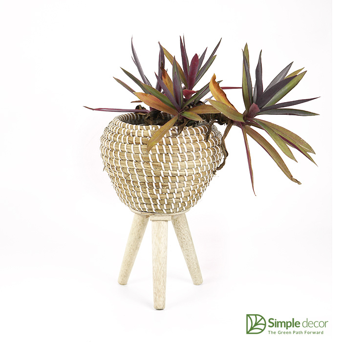 Simple-Decor-Seagrass-Plant-Stand-Made-In Vietnam
