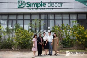 Greening Business Operations - The CEO of International Trade Center Visits and Experiences the Production Activities at Simple Decor's Facility.