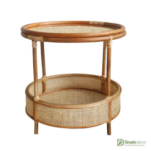 Wholesale Rattan Cane Coffee Table With Shelf Manufacturer in Vietnam