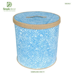 Seasgrass storage basket with lid made in Vietnam