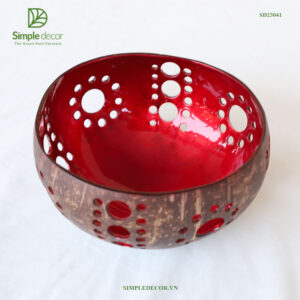 Vietnamese Coconut Shell Candle Holder
