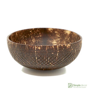 Natural coconut bowl covering