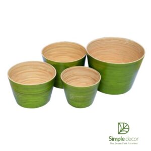 Bamboo plant pots