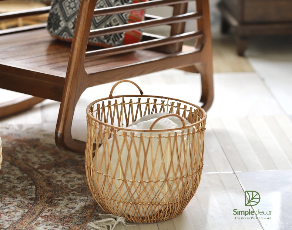 Natural Rattan Basket for Home - Image 3
