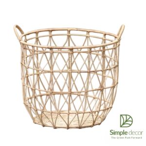 Natural Charm Rattan Basket